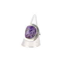 Charoiet Ring in Zilver (Model 2 - Maat 18,25) - thumbnail