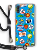 Fruitsticker: Samsung Galaxy A11 Transparant Hoesje met koord