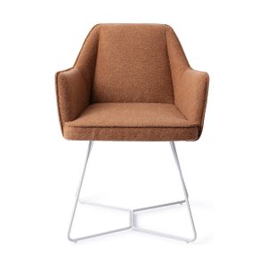 Jesper Home Tome eetkamerstoel beehive white Cinnamon Bun