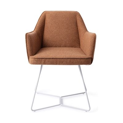 Jesper Home Tome eetkamerstoel Cinnamon Bun beehive white
