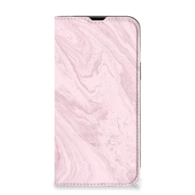 iPhone 14 | Standcase | Marble Pink - Origineel Cadeau Vriendin