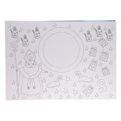Wins Holland Placemats kleurboek sinterklaas, 12st.
