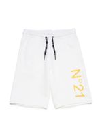 Nº21 Kids short en coton à logo imprimé - Blanc