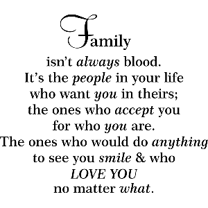 Family isn't... - Muursticker