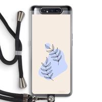 Leaf me if you can: Samsung Galaxy A80 Transparant Hoesje met koord - thumbnail