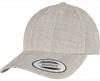 Flexfit FX5789M YP Classics 5-Panel Premium Curved Visor Snapback Cap - Heather Grey - One Size