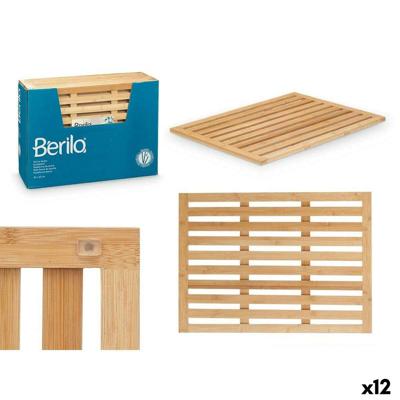 Badkleed Berilo Natuurlijk Bamboe 62 x 2 x 45 cm 45 x 62 x 62 cm (12 Stuks)