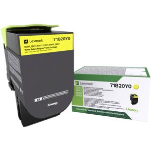 Lexmark Tonercassette (recycling) CS317 CS417 CS517 CX317 CX417 CX517 Origineel Geel 2300 bladzijden 71B20Y0