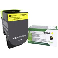 Lexmark Tonercassette (recycling) CS317 CS417 CS517 CX317 CX417 CX517 Origineel Geel 2300 bladzijden 71B20Y0 - thumbnail