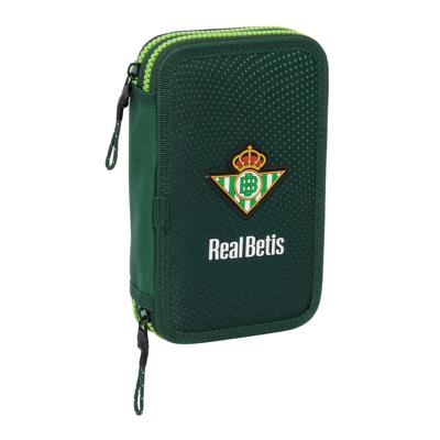 Dubbele etui Real Betis Balompié Groen 12.5 x 19.5 x 4 cm 28 Onderdelen