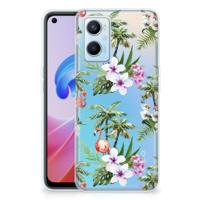 OPPO A96 | OPPO A76 | TPU Hoesje | Flamingo Palms