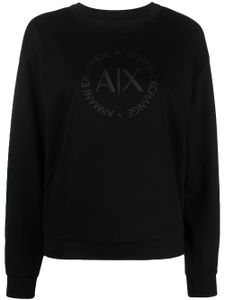 Armani Exchange sweat à logo imprimé - Noir