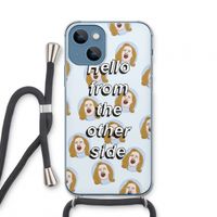 Hello: iPhone 13 mini Transparant Hoesje met koord Hello: iPhone 13 mini Transparant Hoesje met koord