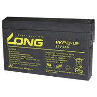 Long WP2-12 Loodaccu 12 V 2 Ah Loodvlies (AGM) (b x h x d) 150 x 90 x 20 mm Kabelschoen 4.8 mm Geringe zelfontlading, Onderhoudsvrij - thumbnail