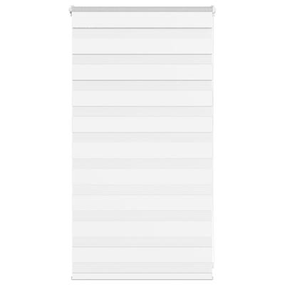 Zebra Blind 80x100 cm stofbreedte 75,9 cm polyester wit