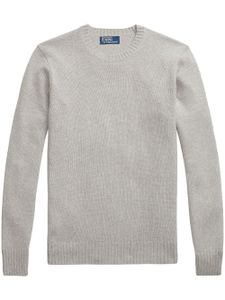 Polo Ralph Lauren pull en maille fine à col rond - Gris