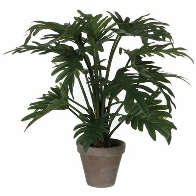 Mica Decoration kunstplant Philodendron - groen - H50 en D60 cm - Kamerplant Mica Decoration kunstplant Philodendron - groen - H50 en D60 cm - Kamerplant