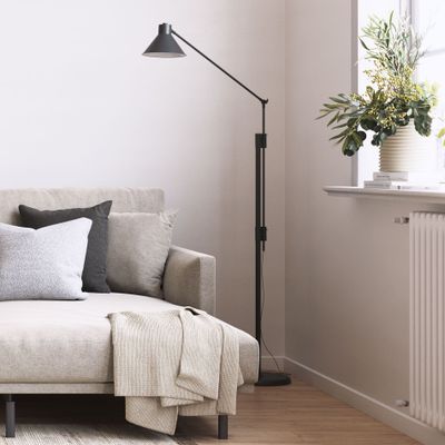 Kave Home Vloerlamp 'Dione' 220cm, kleur Zwart