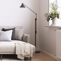 Kave Home Vloerlamp 'Dione' 220cm, kleur Zwart
