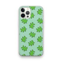Groene blaadjes: iPhone 12 Pro Transparant Hoesje