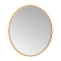 Spiegel Hotbath &MORE 80x80 cm LED-Verlichting Spiegelverwarming Rond Geborsteld Koper PVD