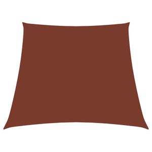 VidaXL Zonnezeil trapezium 2/4x3 m oxford stof terracottakleurig