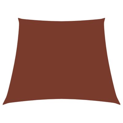 VidaXL Zonnezeil trapezium 2/4x3 m oxford stof terracottakleurig