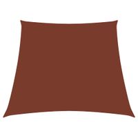 VidaXL Zonnezeil trapezium 2/4x3 m oxford stof terracottakleurig