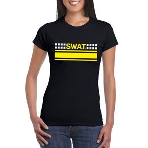 Politie SWAT team logo t-shirt zwart voor dames