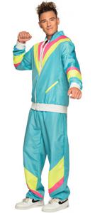 Boland Retro Trainingspak Heren Polyester Blauw maat M