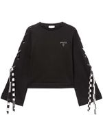 PUCCI sweat en coton à imprimé Giardino - Noir