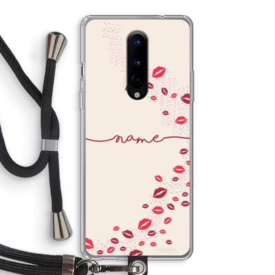 Kusjes: OnePlus 8 Transparant Hoesje met koord