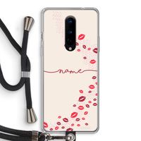 Kusjes: OnePlus 8 Transparant Hoesje met koord