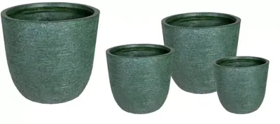 Mcollections Bloempot Egg Utah - 55 x 51 cm - Clayfibre - Groen