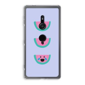 Smiley watermeloen: Sony Xperia XZ2 Transparant Hoesje