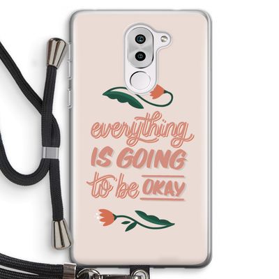 Optimistic flower girl: Honor 6X Transparant Hoesje met koord