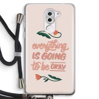 Optimistic flower girl: Honor 6X Transparant Hoesje met koord