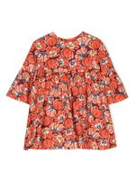 Kenzo Kids robe à fleurs imprimées - Orange - thumbnail