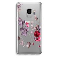 Mooie bloemen: Samsung Galaxy S9 Transparant Hoesje