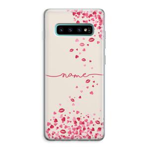 Hartjes en kusjes: Samsung Galaxy S10 Plus Transparant Hoesje