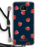 Framboosjes: Motorola Moto Z Force Transparant Hoesje met koord