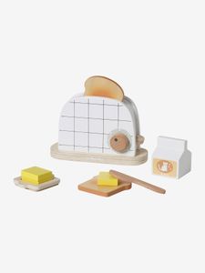 Houten toaster set meerkleurig