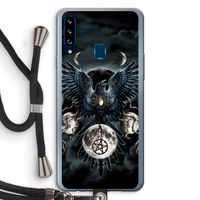 Sinister Wings: Samsung Galaxy A20s Transparant Hoesje met koord