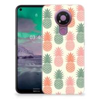 Nokia 3.4 | Siliconen Case | Ananas