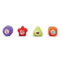 Vtech vrolijke vormenauto 25 cm rood 5-delig - thumbnail