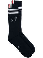 Thom Browne chaussettes Hector Athletic en coton - Bleu - thumbnail