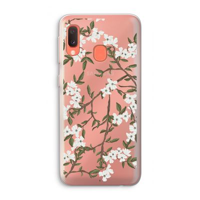 Blossoming spring: Samsung Galaxy A20e Transparant Hoesje
