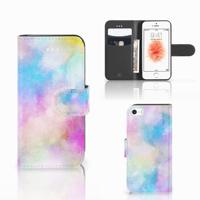 Hoesje Apple iPhone 5 | 5s | SE Watercolor Light | Portemonnee hoesje