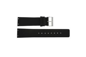 Horlogeband Skagen 233XXLSLB / SKW6105 / Grenen Leder Zwart 23mm