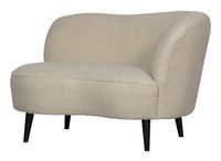 WOOOD Lounge Fauteuil 'Sara' Rechts, Teddy, kleur Off White